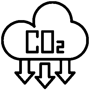 Czarna ikona przedstawiająca symbol energii w prostym stylu graficznym.